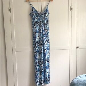 The Drop Blue Floral Maxi Dress Size Small